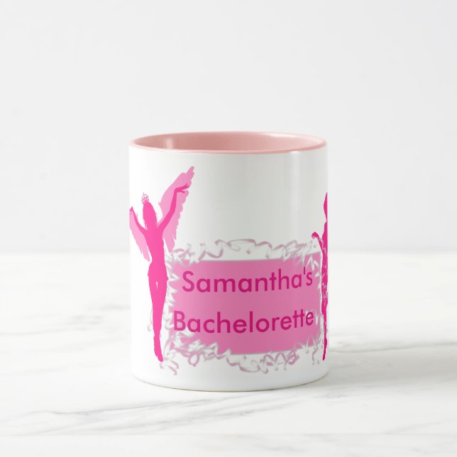 Pink girly bachelorette party mug (Center)