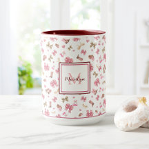 Pink Girly Cowgirl Western Pattern Monogrammed