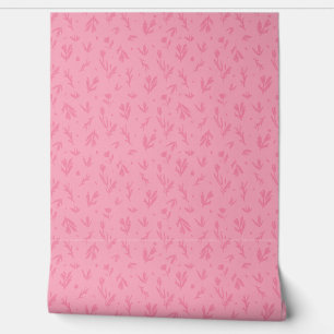 Pink Girly Peel Stick Feminine Floral Wallpaper