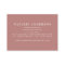 Pink girly rose gold modern stylish business card