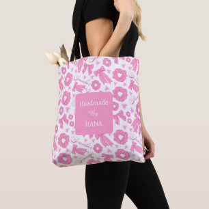 Pink Girly Scrunchies Pattern Cute Hair Accessory  Tote Bag