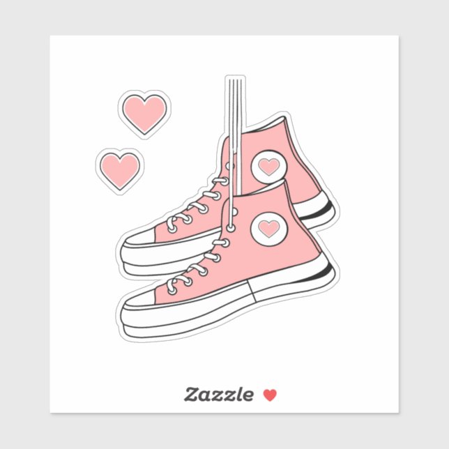 Pink Girly Sneakers  (Sheet)