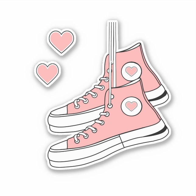 Pink Girly Sneakers (Front)