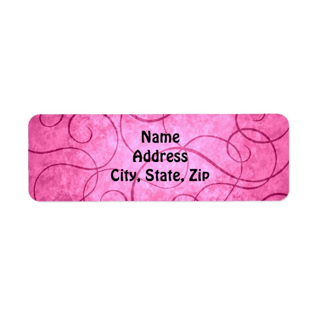 Pink girly swirls (Front)