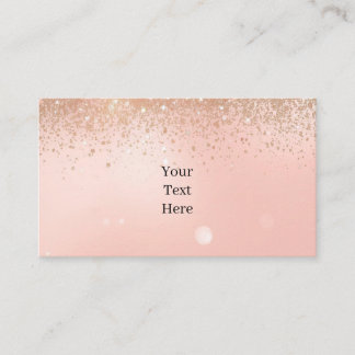 Pink Glam Beauty Business Card