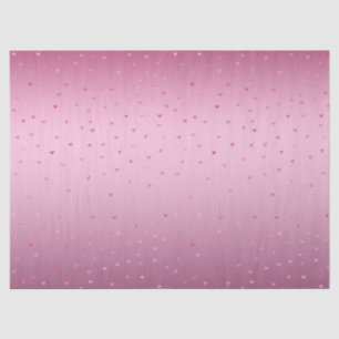 Pink Glam Glitter Hearts Birthday Tissue Paper