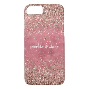 Pink Glam Glitzy glitter Case-Mate iPhone Case