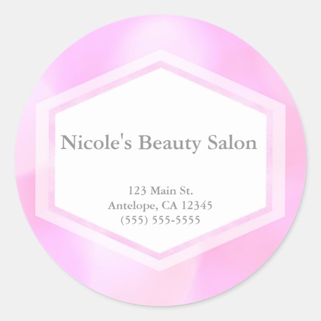 Pink Glamour Lights Bokeh Chic Stickers (Front)