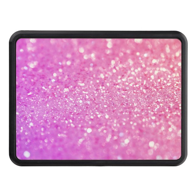 Pink Glamour Sparkley Trailer Hitch Cover (Front)