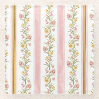 Pink Glass Coaster 