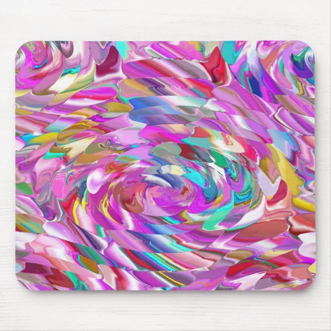 Pink Glass Mouse Pad (Front)