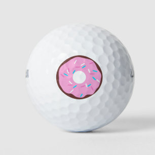 Pink Glazed Chocolate Doughnut Golf Balls