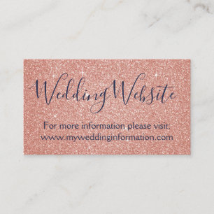 Pink Glitter and Sparkle Simple Business Enclosure Card