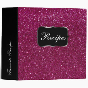 Pink Glitter Binder