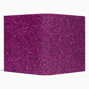 Pink Glitter Binder