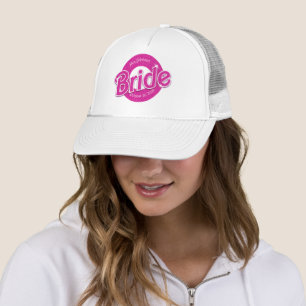 Pink Glitter Bride Trucker Hat