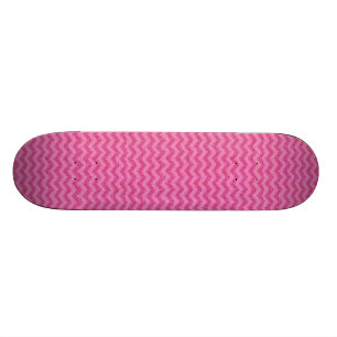 pink glitter chevron zig zag sparkles skateboard