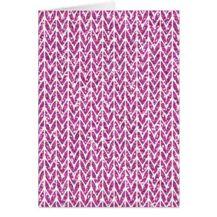 Pink Glitter Chevrons Knit Pattern Print