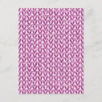 Pink Glitter Chevrons Knit Pattern Print