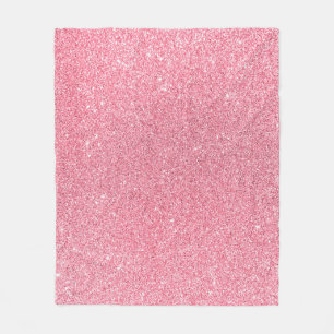 Pink glitter, Christmas abstract texture. Fleece Blanket