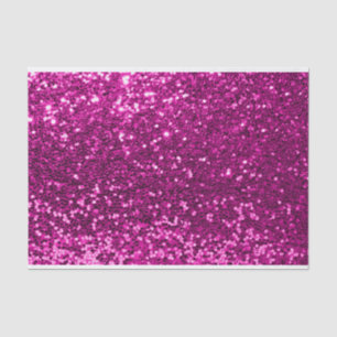 Pink Glitter Fuchsia Sparkly Sweet 16th Bridal VIP Tissue Paper