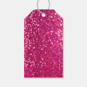 Pink Glitter Gift Tags