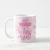 Pink Glitter Glamourous Retirement Wishes