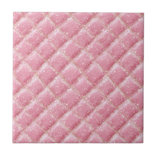 Pink Glitter Harlequin Glam Tile