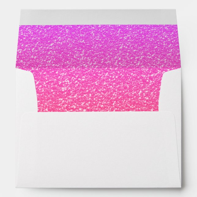 Pink Glitter Inside Envelope (Back (Bottom))