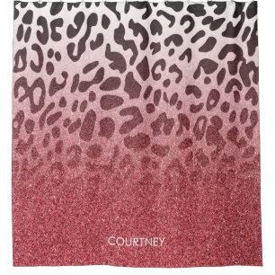 Pink Glitter Leopard Skin