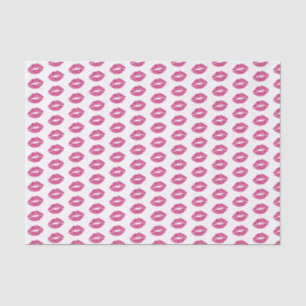 Pink Glitter Lips Tissue Paper