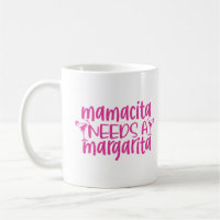 Pink Glitter Mamacita Needs Margarita Funny Quote