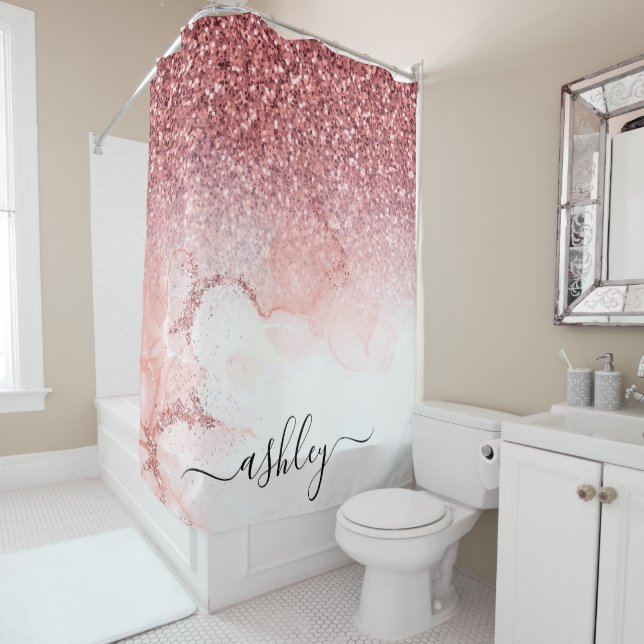 Pink Glitter Marble (In Situ)