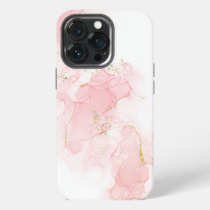 Pink glitter Marbled iPhone 13 Pro Case