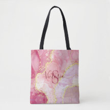 Pink Glitter Monogram