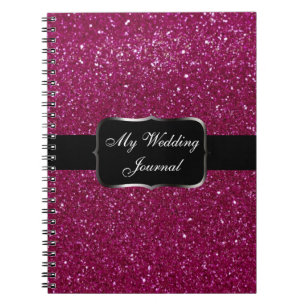 Pink Glitter Notebook