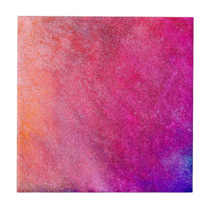 Pink Glitter Orange Abstract Cool Pattern Modern Tile