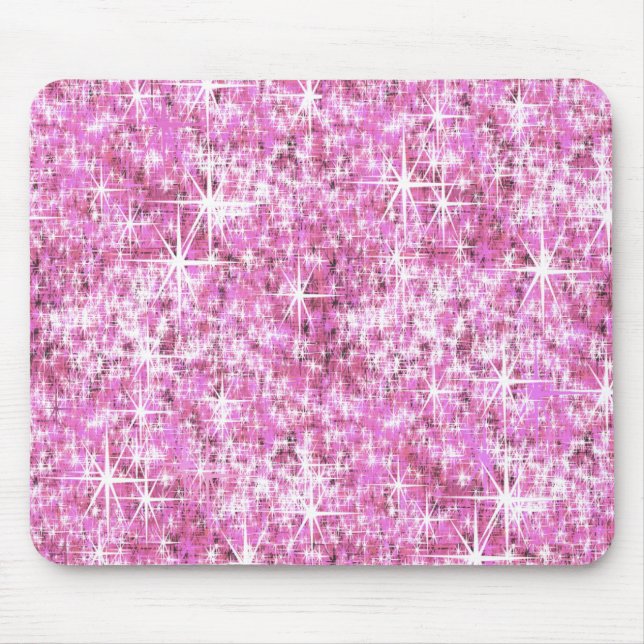 Pink Glitter Pattern Mouse Pad (Front)