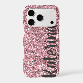 Pink Glitter Personalized with Your Name.