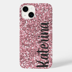 Pink Glitter Personalized with Your Name. Case-Mat Case-Mate iPhone 14 Case