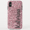 Pink Glitter Personalized with Your Name.