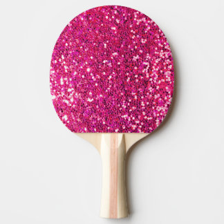 Pink Glitter Ping Pong Paddle
