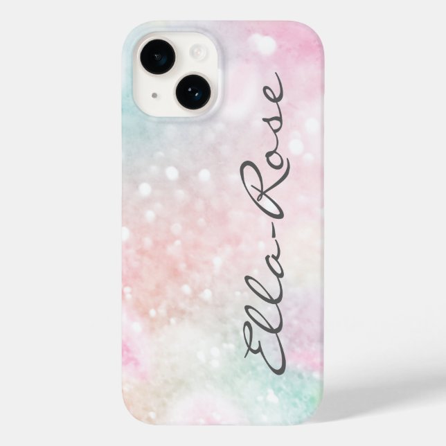 Pink Glitter Pretty Bokeh Pattern Case-Mate iPhone Case (Back)