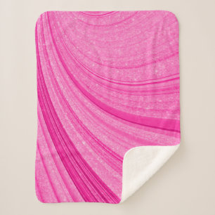 Pink Glitter Sherpa Blanket
