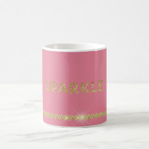 Pink Glitter Sparkle Coffee Mug