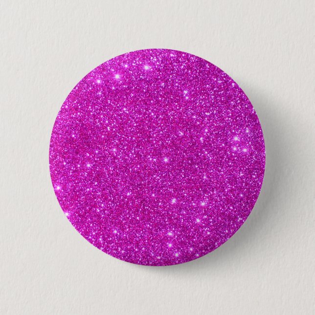 Pink Glitter Sparkle Customizable Design 2 Inch Round Button (Front)