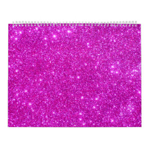 Pink Glitter Sparkle Customizable Design Calendar