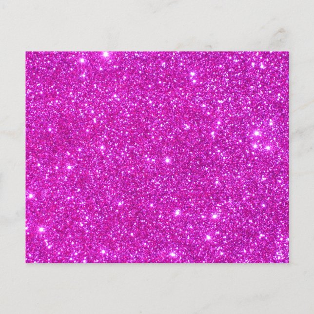 Pink Glitter Sparkle Customizable Design Flyer (Front)