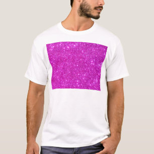 Pink Glitter Sparkle Customizable Design T-Shirt