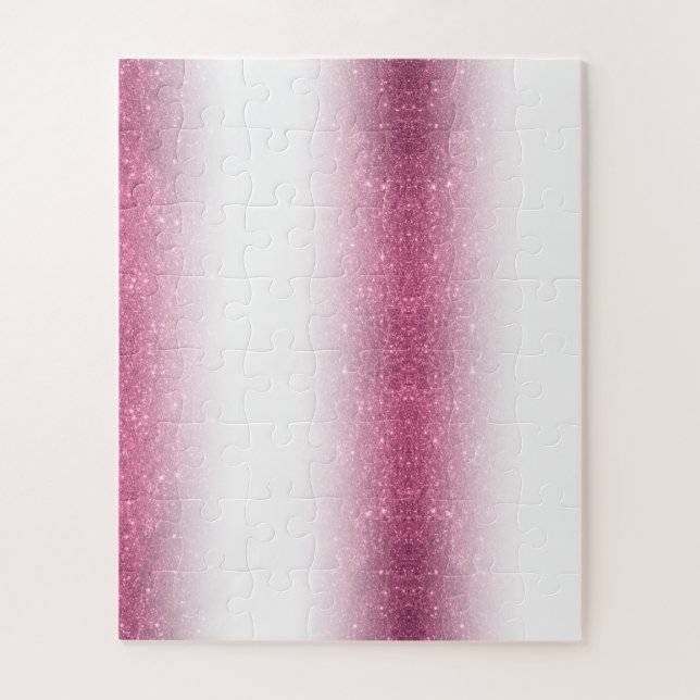 Pink Glitter Sparkle Fancy Glamour – Envelope Line Jigsaw Puzzle (Vertical)